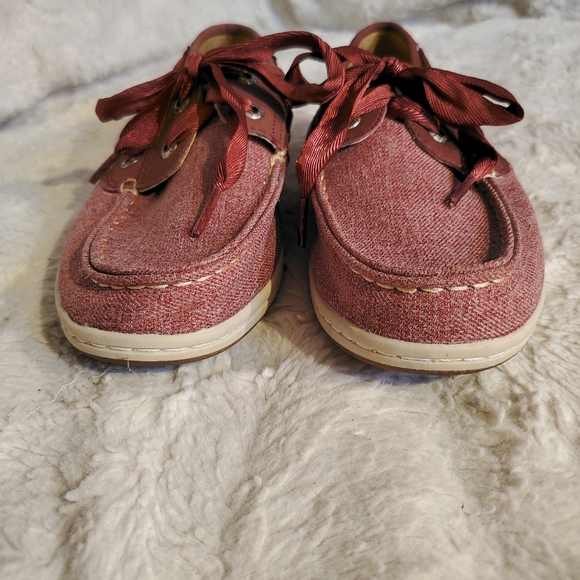 Sperry topsider women's 6.5 boat shoes in red! Super cute, like new! - Picture 12 of 13